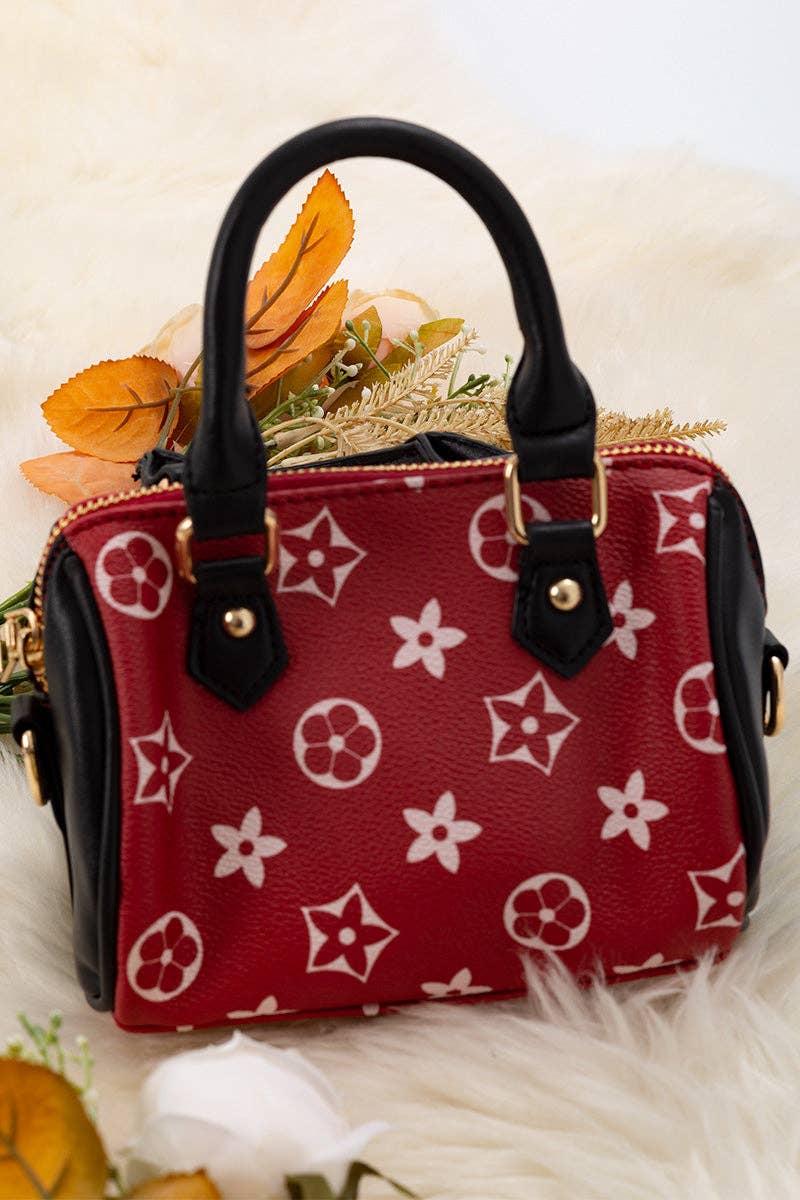 Red crossbody purse