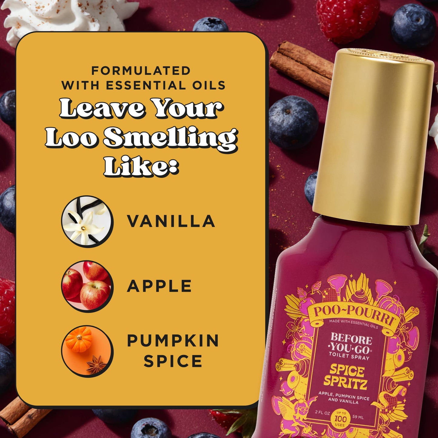 Poo~Pourri Fall LTO 2oz Spice Spritz