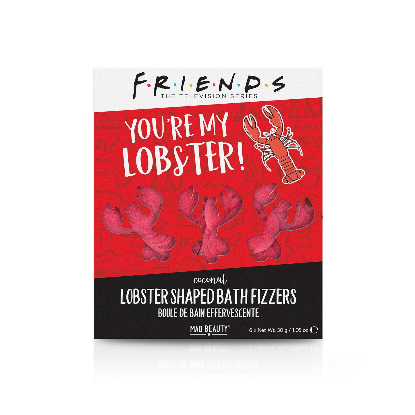 Mad Beauty Warner Friends Lobster Bath Fizzers