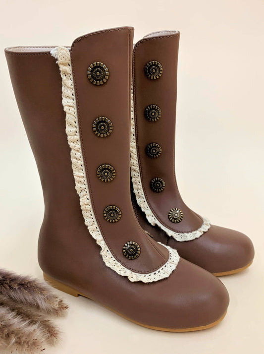 Girls Ruffle Boots