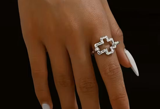 Hollow Cross Ring