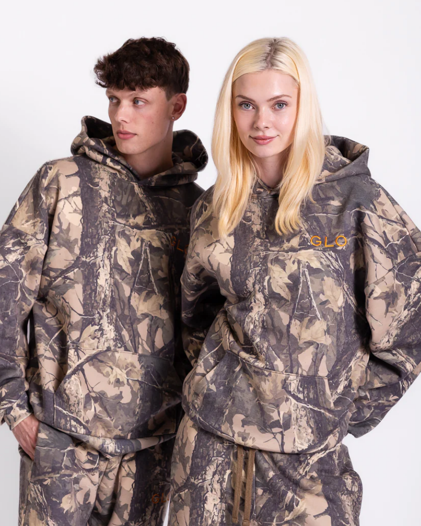 GLO-Kingdom Essential Hoodie - Dark Camo