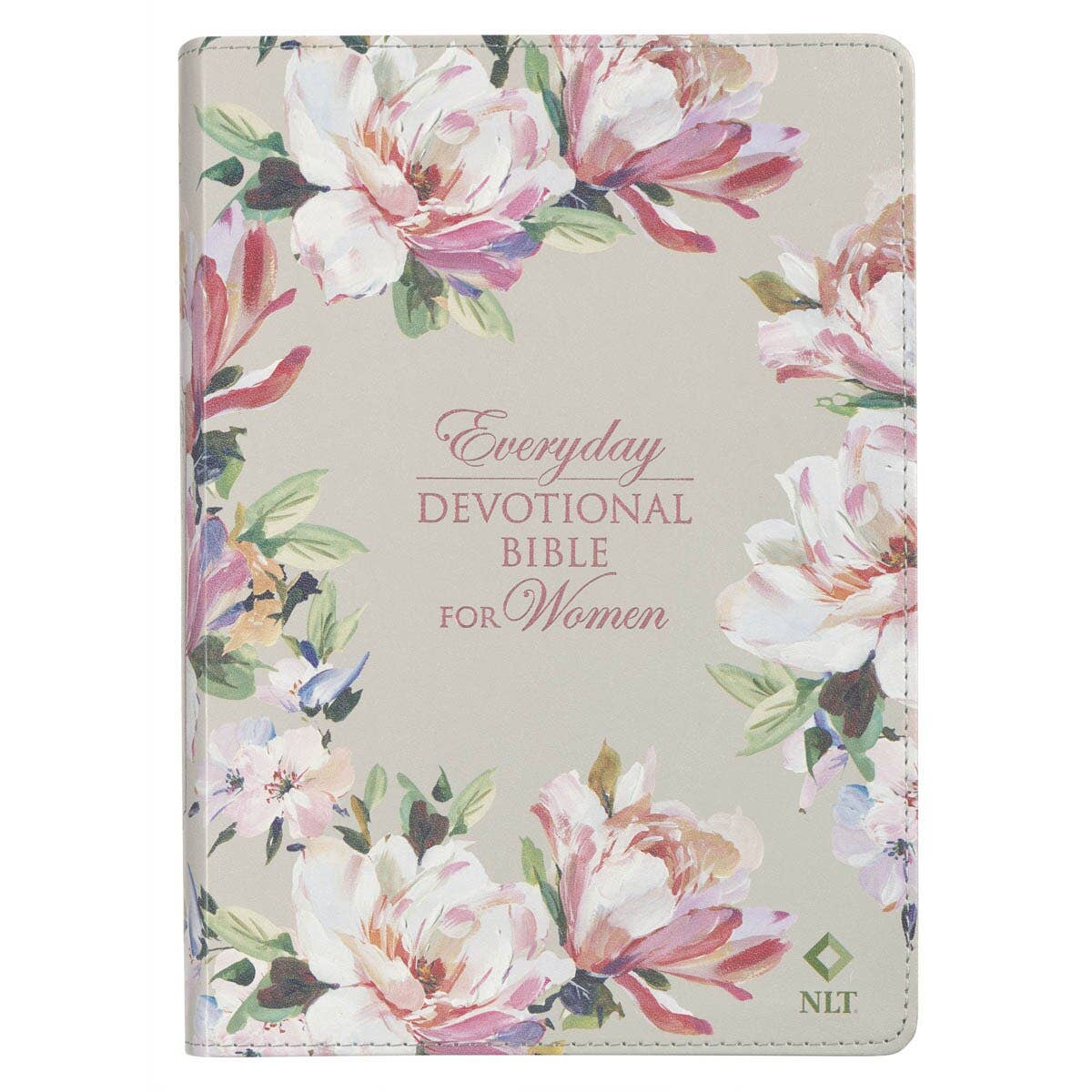 Devotional Bible NLT for Women Faux Leather, Floral