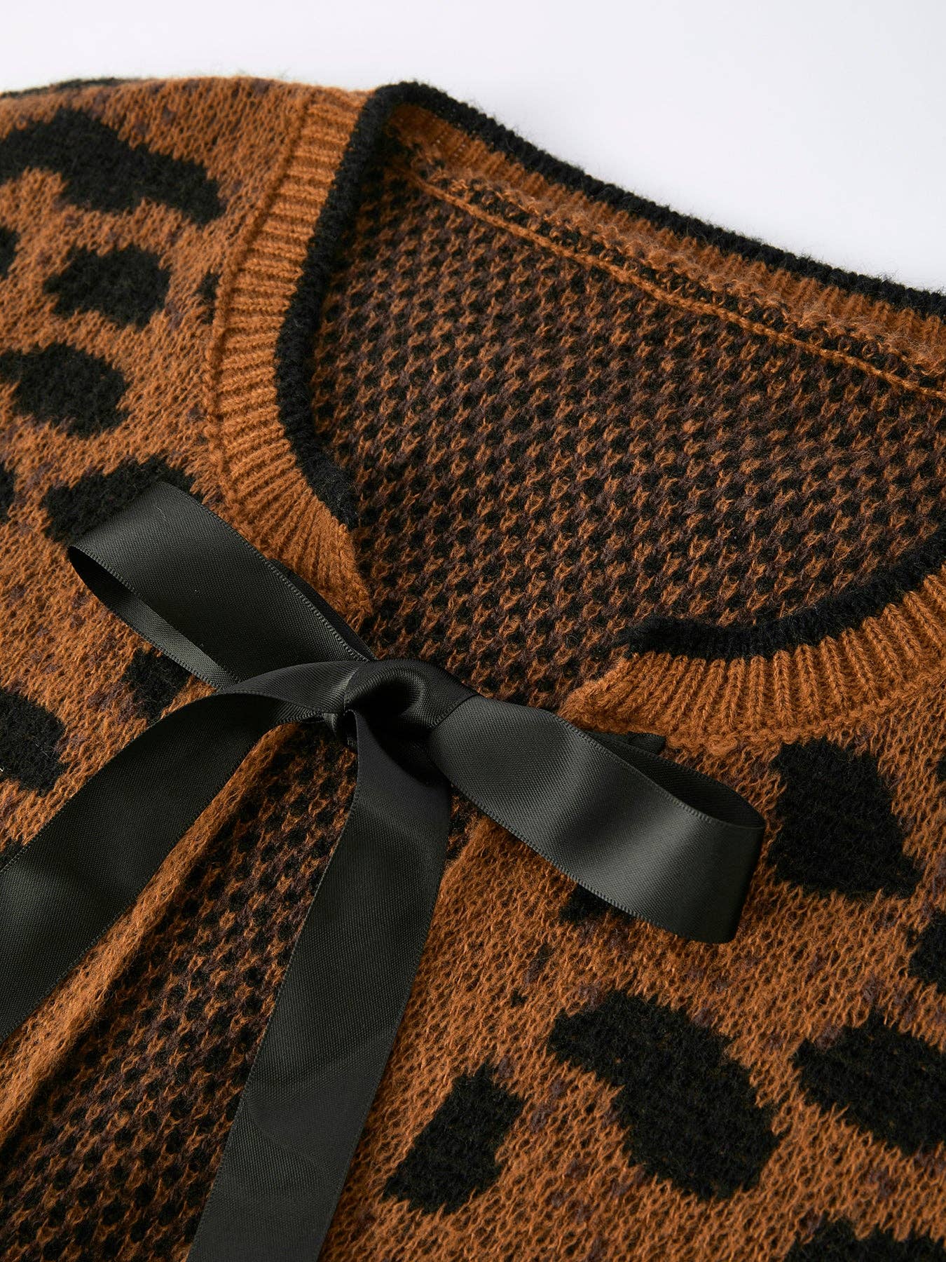 Mommy and Me Leopard Sweater Cardigan