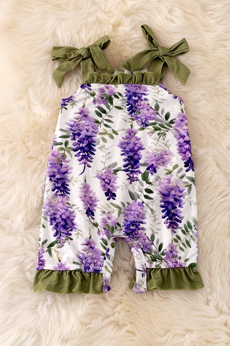 Bamboo Blue Bonnet Romper