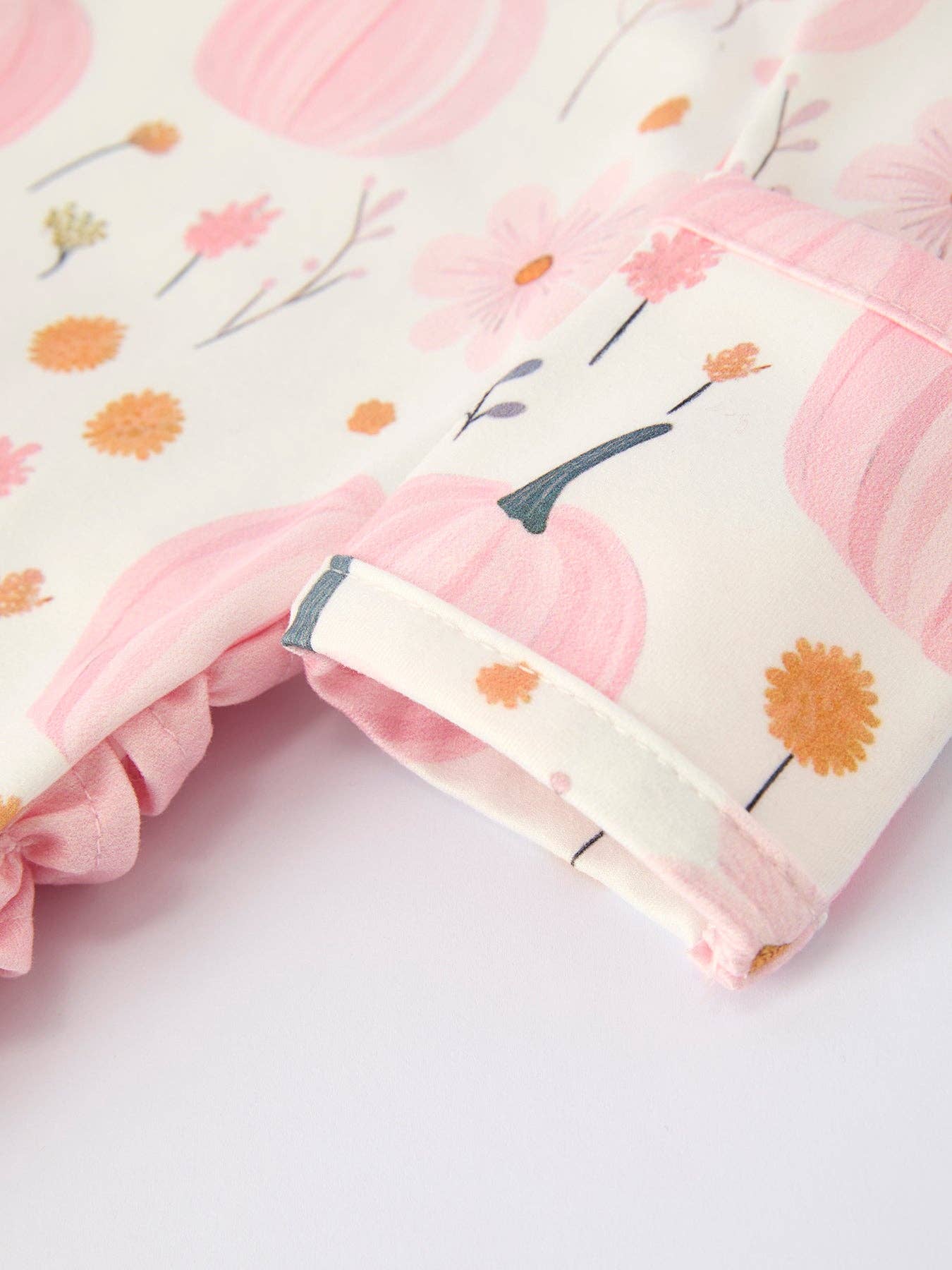 Infant Pink Pumpkin Romper