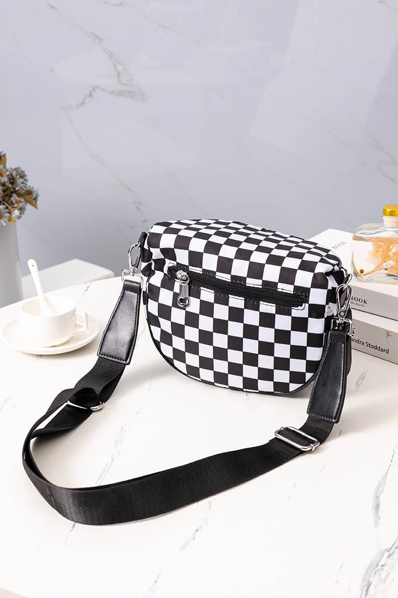 Double Zip Crescent Sling Bum Bag