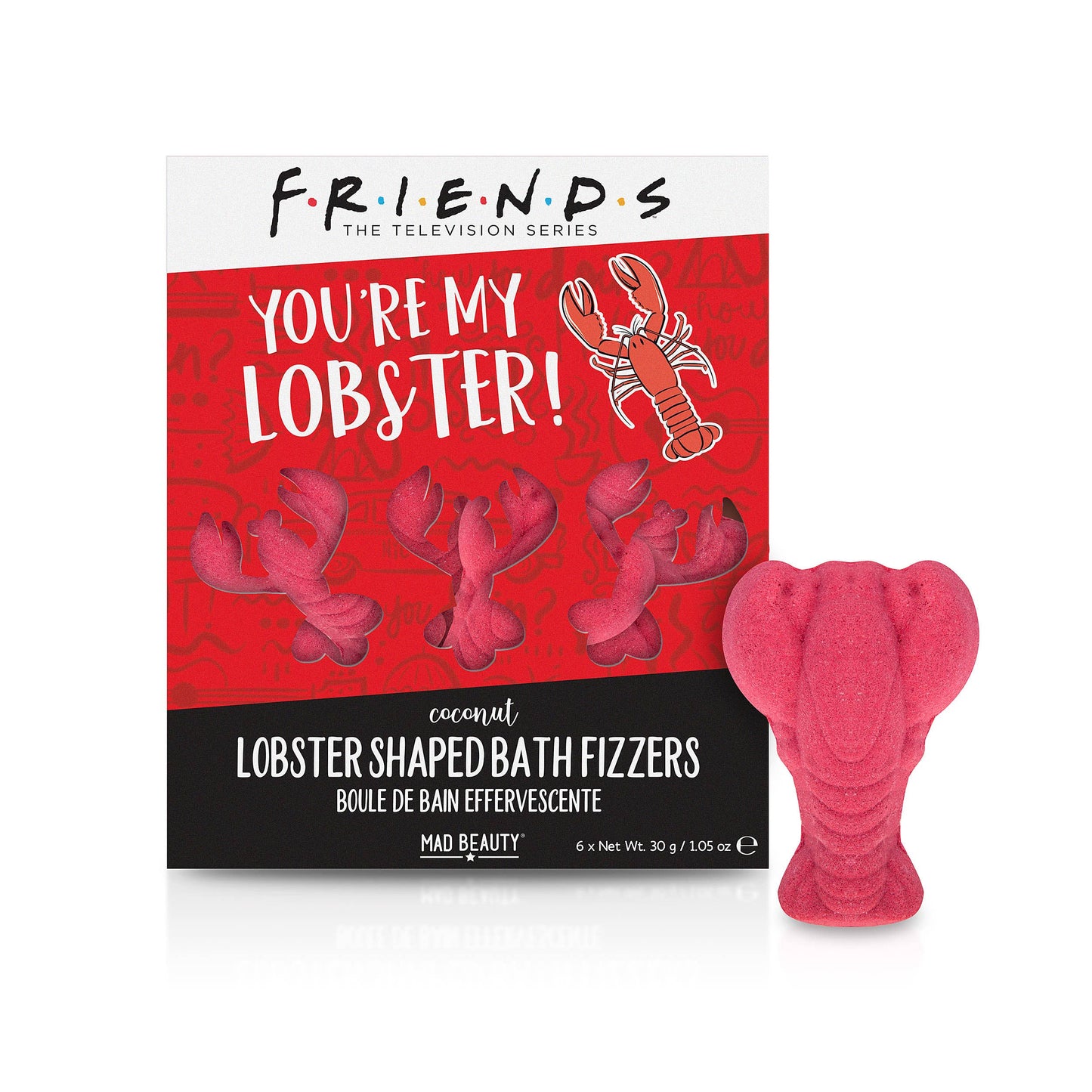 Mad Beauty Warner Friends Lobster Bath Fizzers