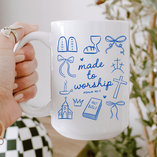 Made to worship mug