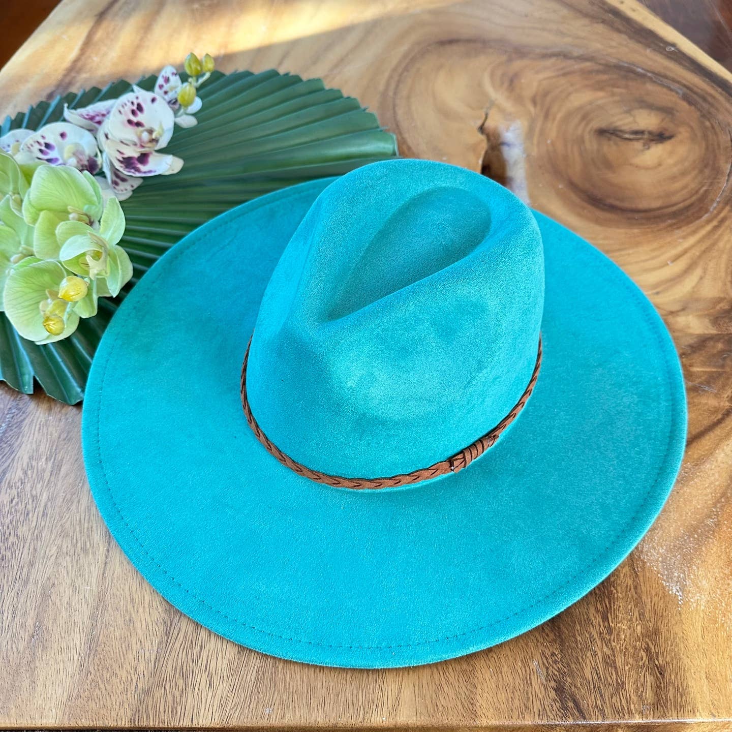 Wide Brim Suede Hat