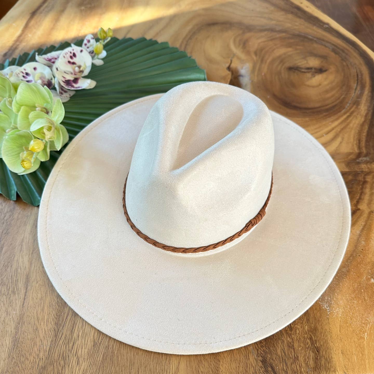 Wide Brim Suede Hat