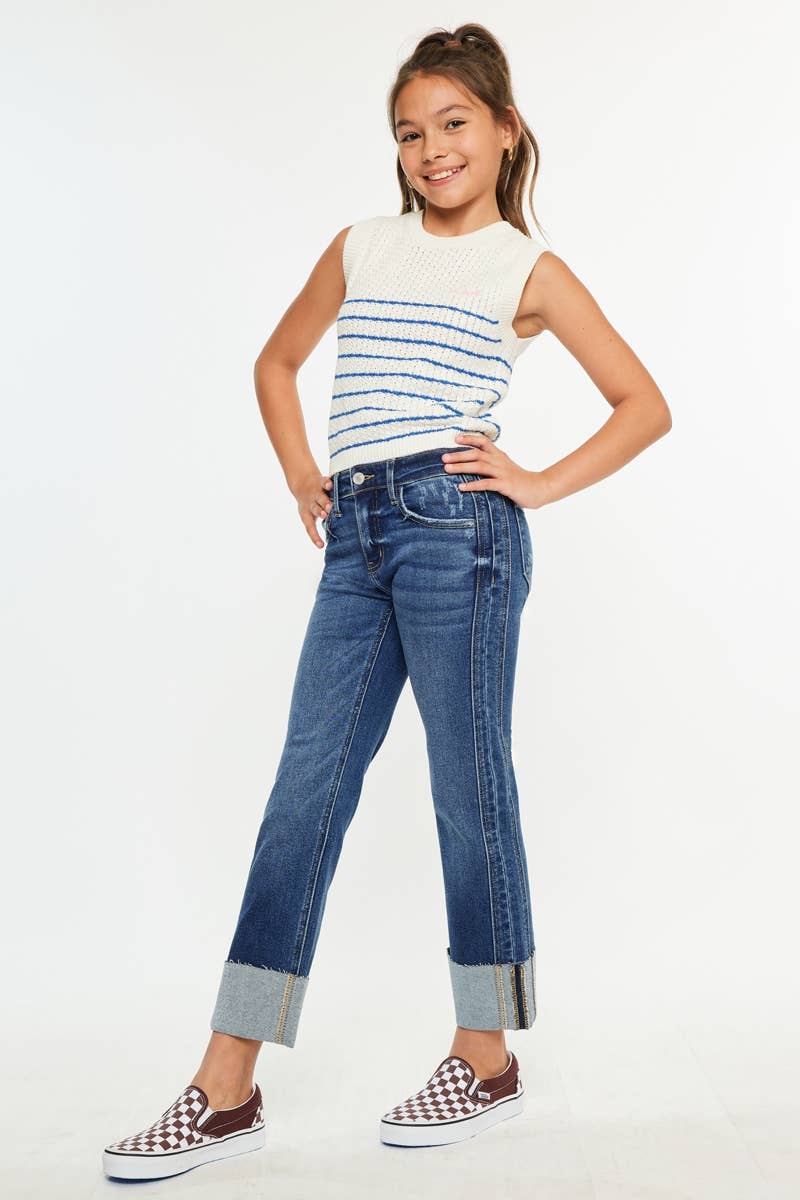 KanCan YOUTH MID RISE CROP STRAIGHT