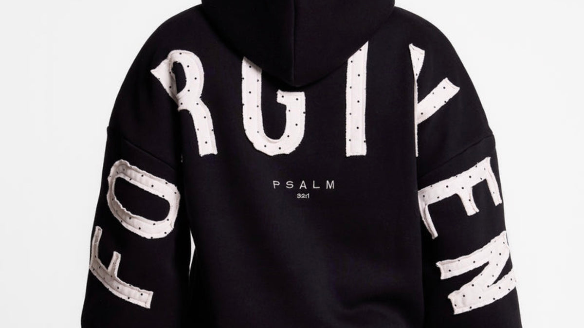 GLO Forgiven Polka Dot Patchwork Hoodie