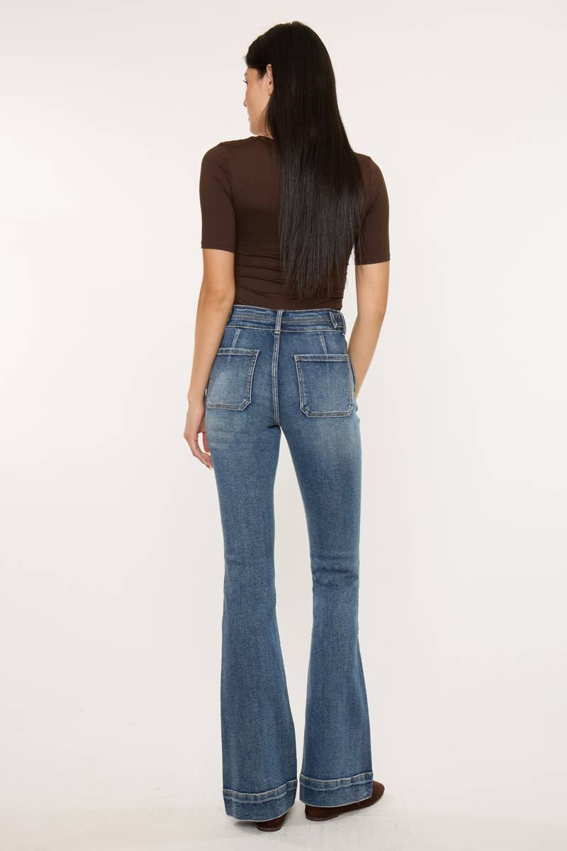 HIGH RISE FLARE JEANS KanCan