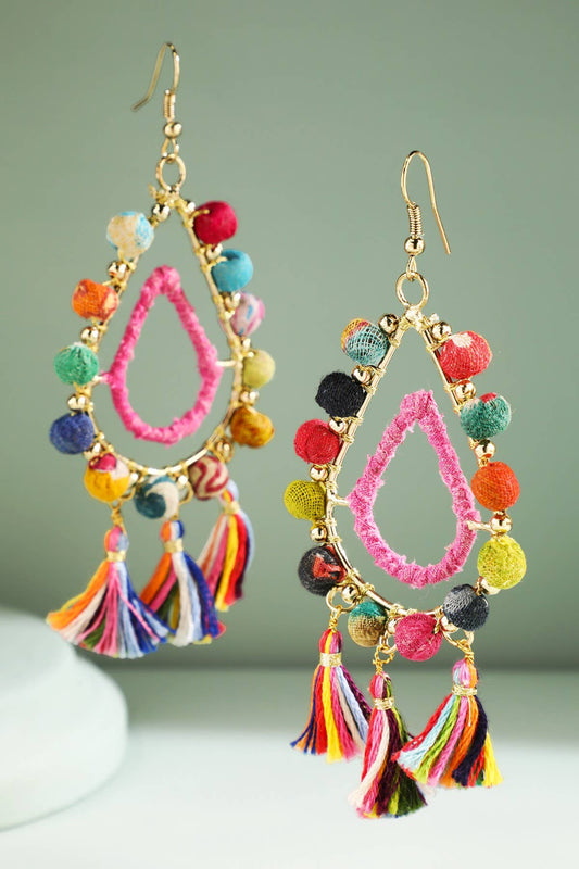 Teardrop Handmade Dangle Earrings