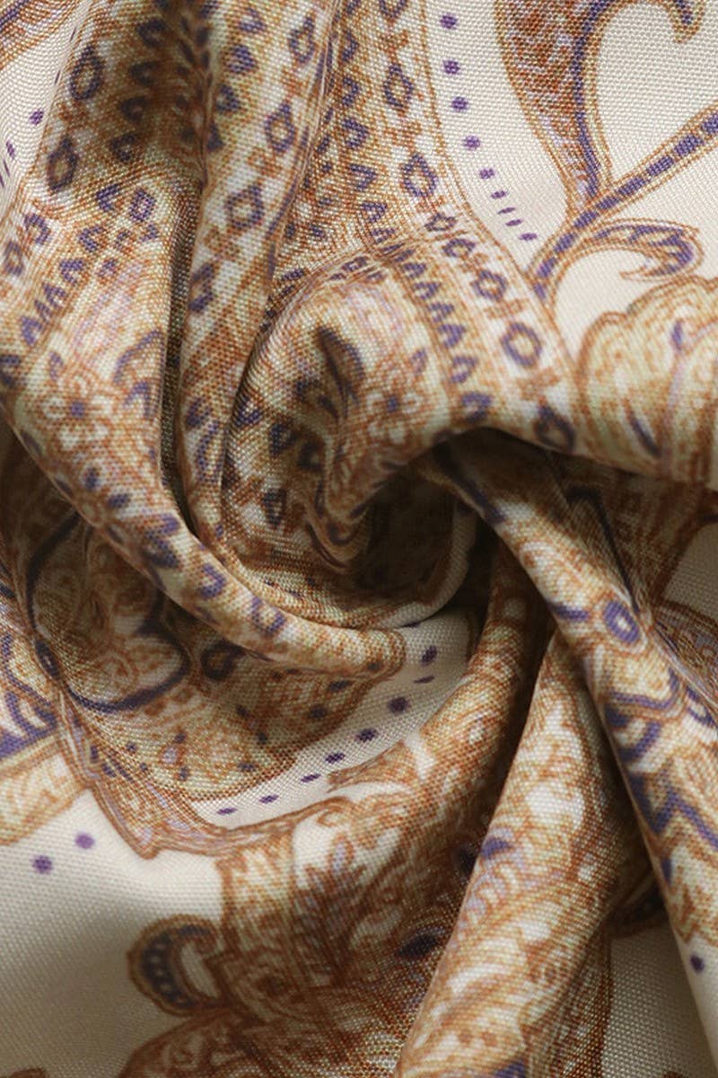 PAISLEY LONG SLEEVE DRESS