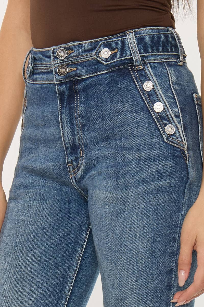HIGH RISE FLARE JEANS KanCan