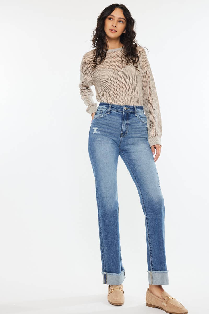 KanCan HIGH RISE STRAIGHT JEANS