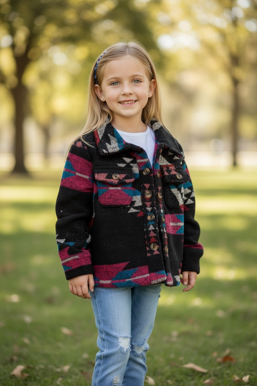 Aztec Girls Shacket