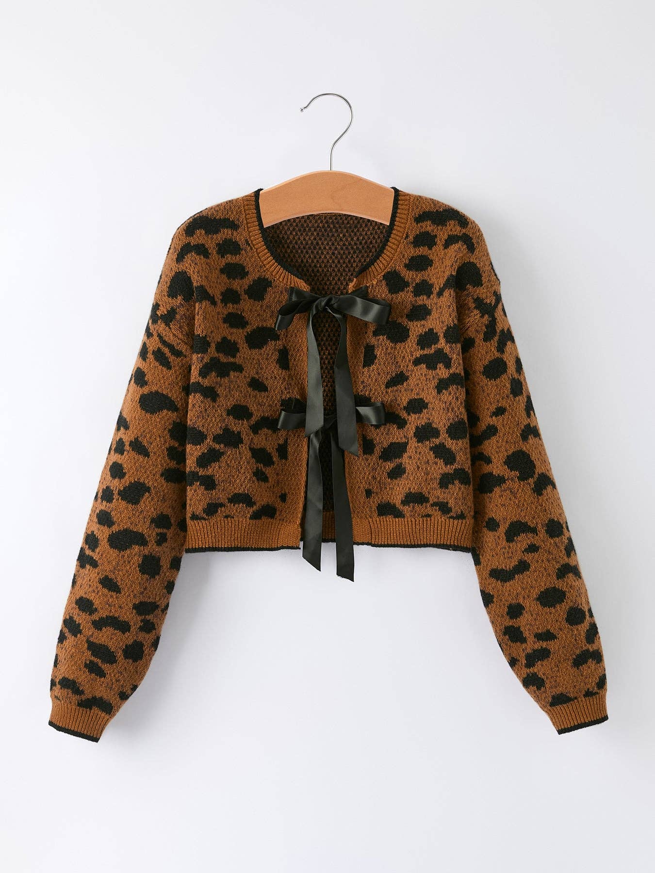Mommy and Me Leopard Sweater Cardigan