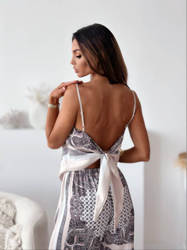Halter Wrap Two-Piece Set