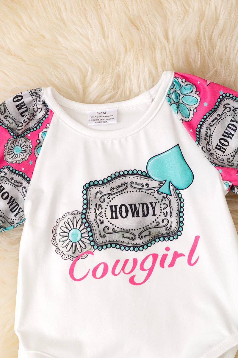 Howdy Cowgirl Onesie & bloomers