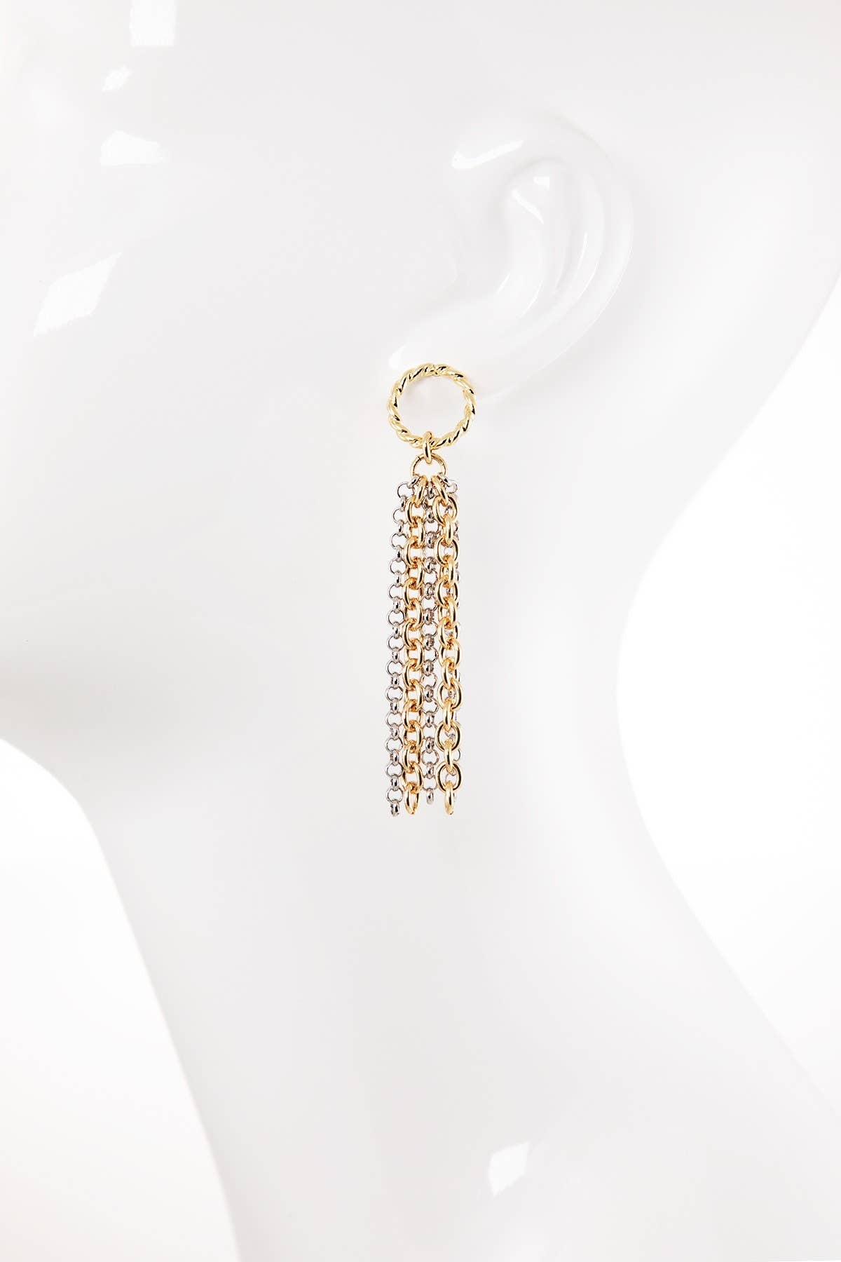 Chain Tassel Drop Earrings