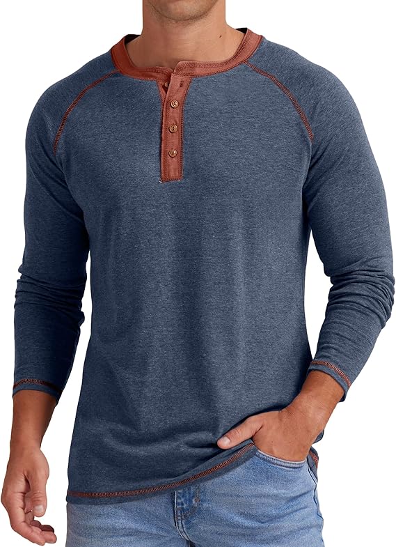 Men's Henley Long Sleeve