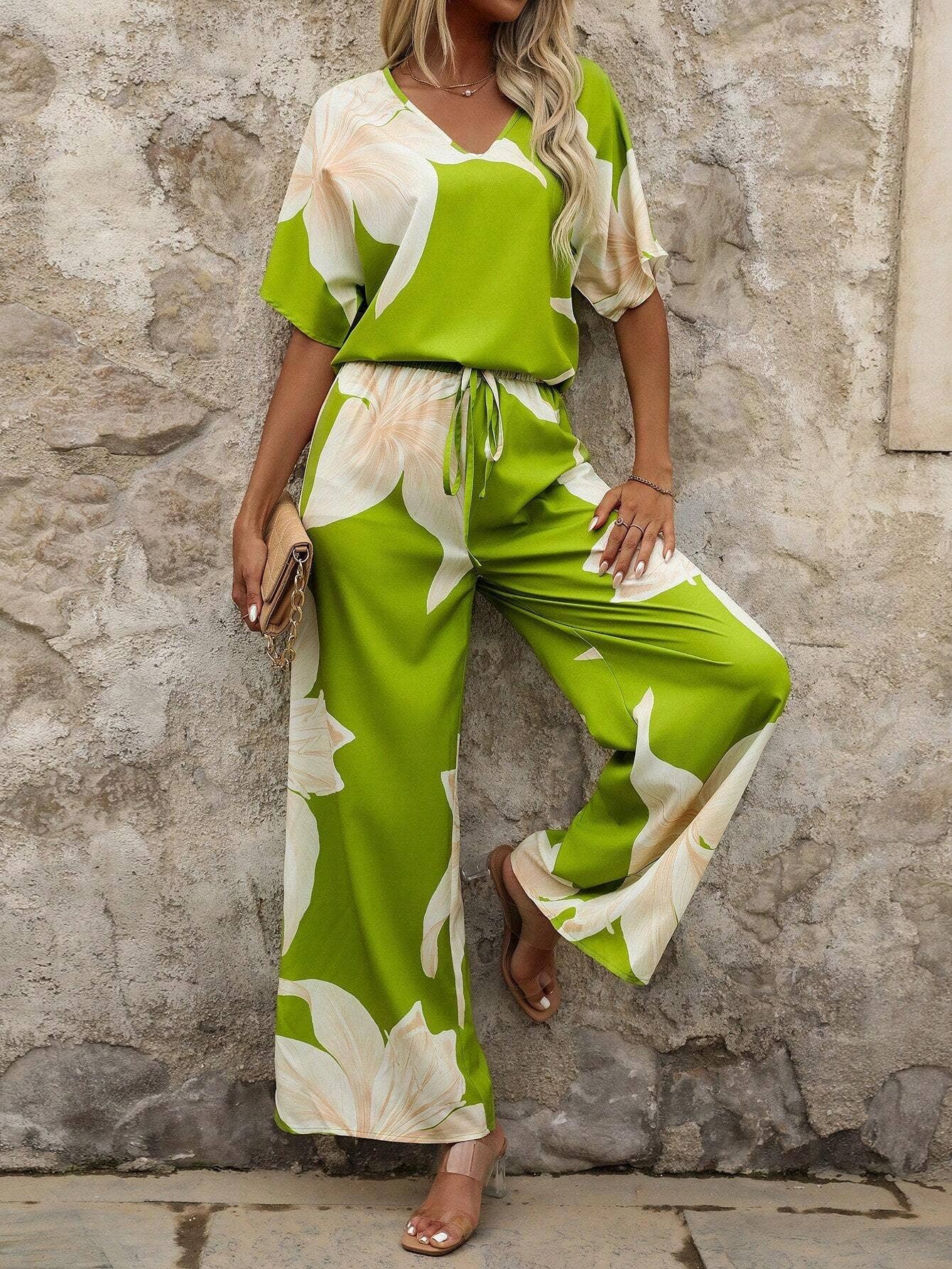 Casual Top and Pants Set