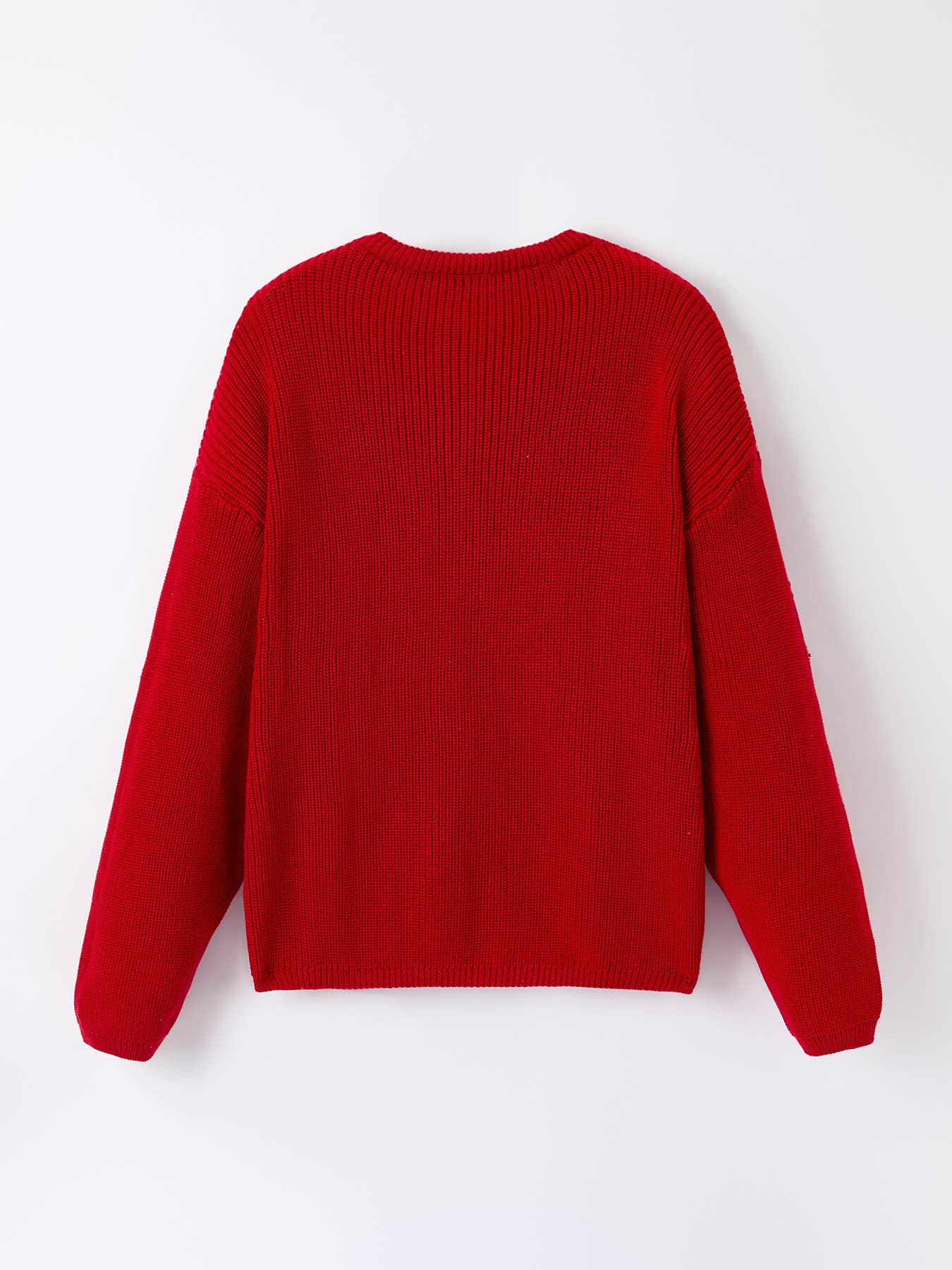 "Merry" Bow Candy Cane Sweater