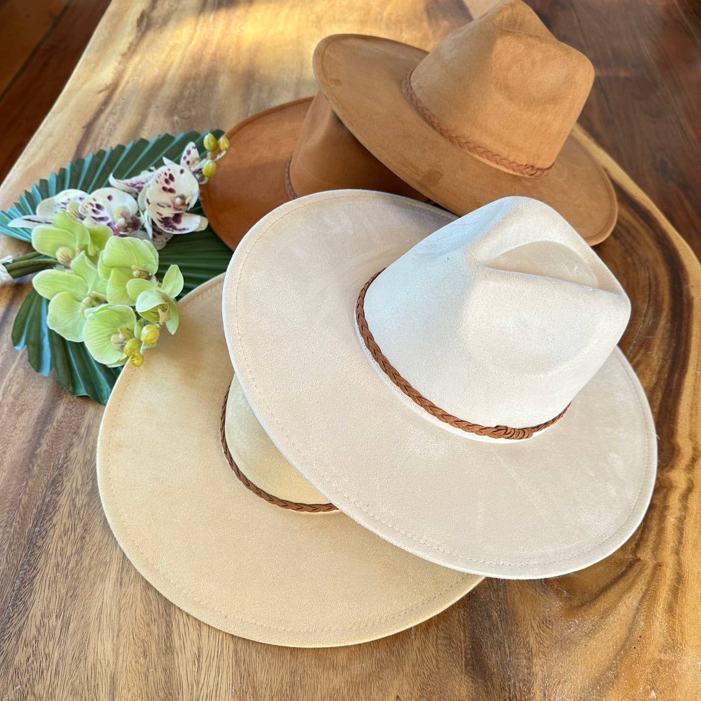 Wide Brim Suede Hat