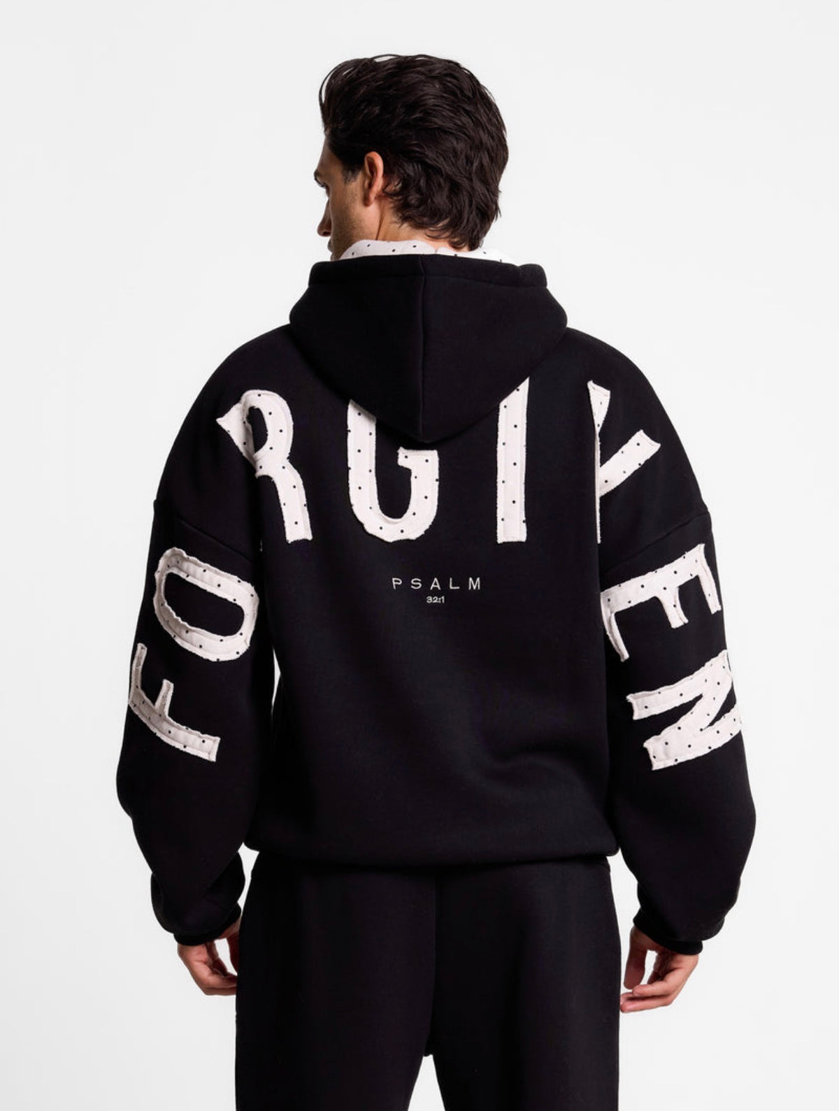 GLO Forgiven Polka Dot Patchwork Hoodie