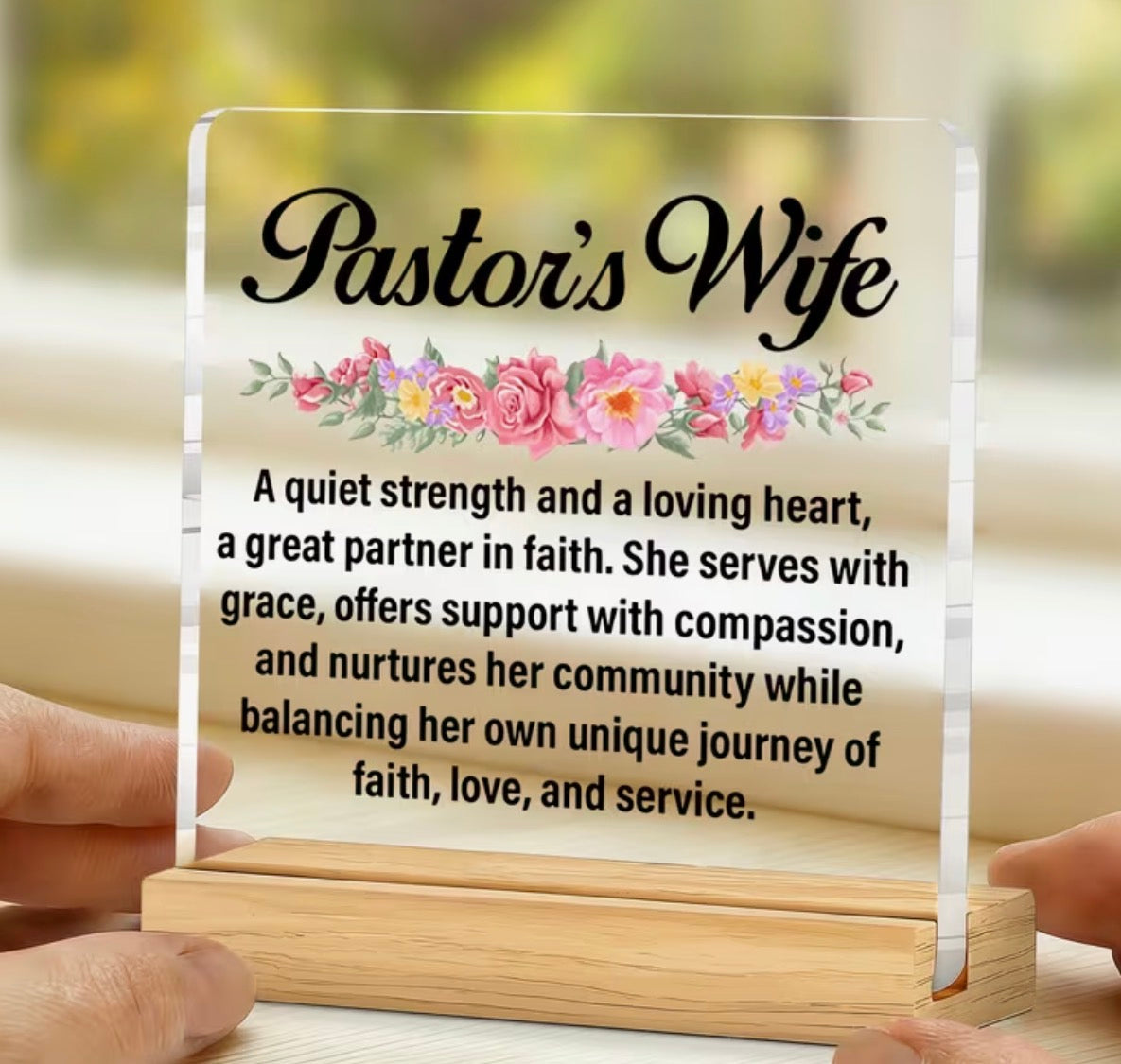 Pastor’s Wife Plaque