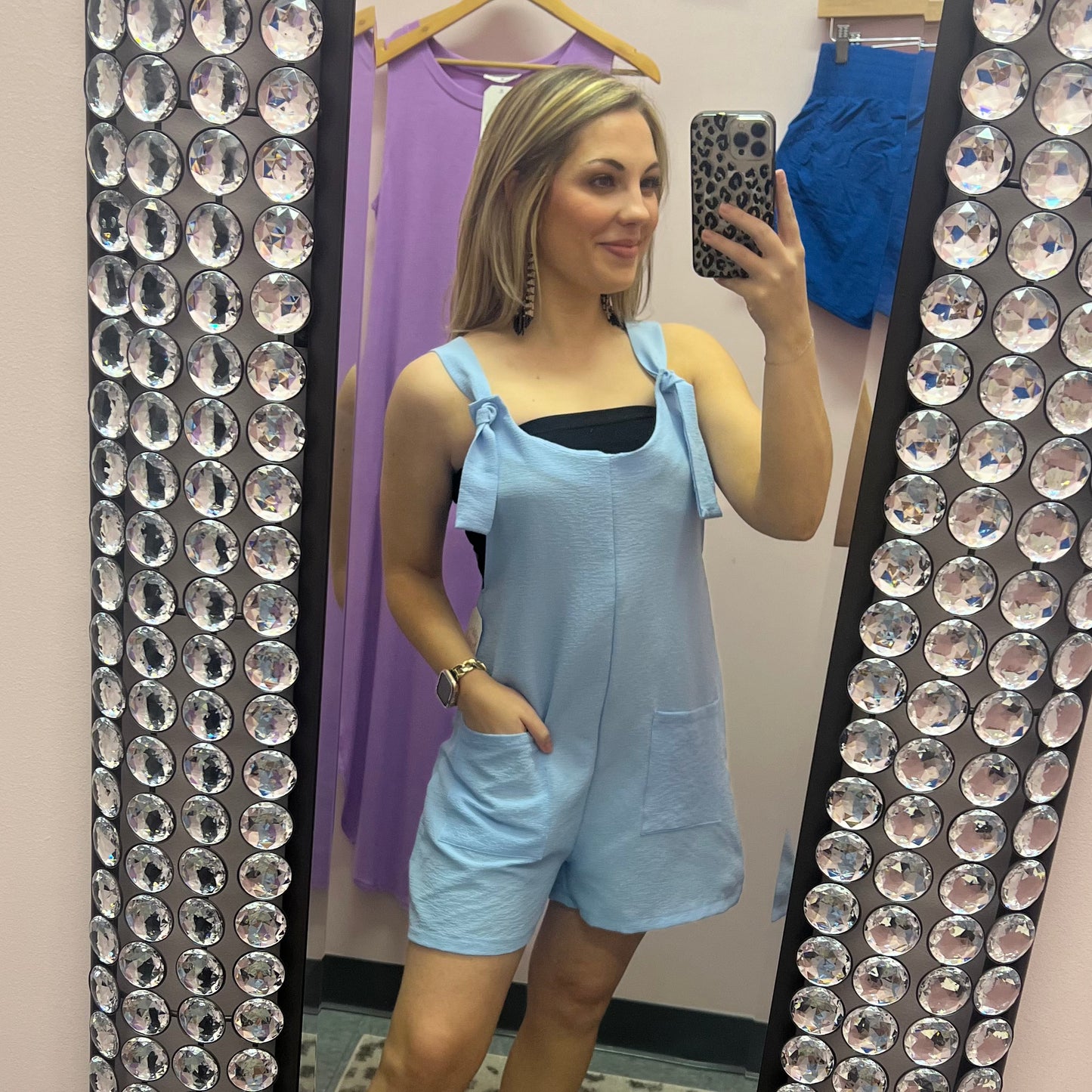 Plus Blue Romper