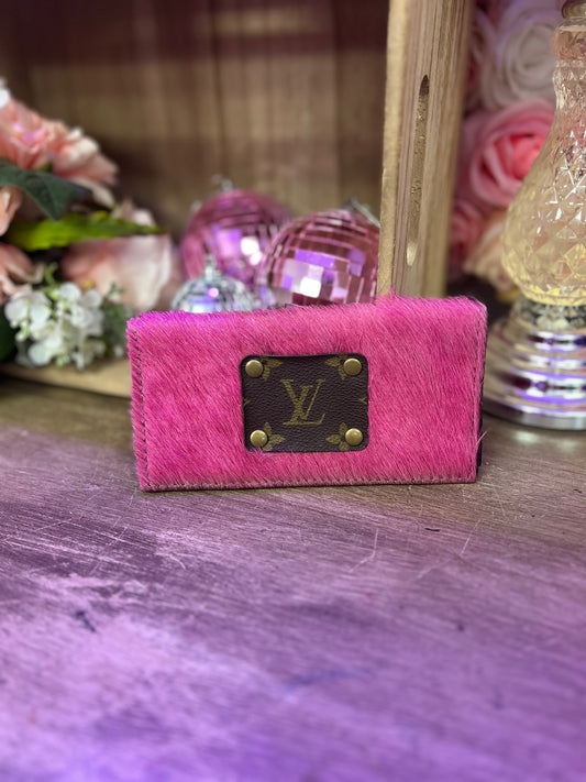 Upcycled Pink Wallet