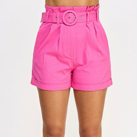 Pink Paper Bag Shorts