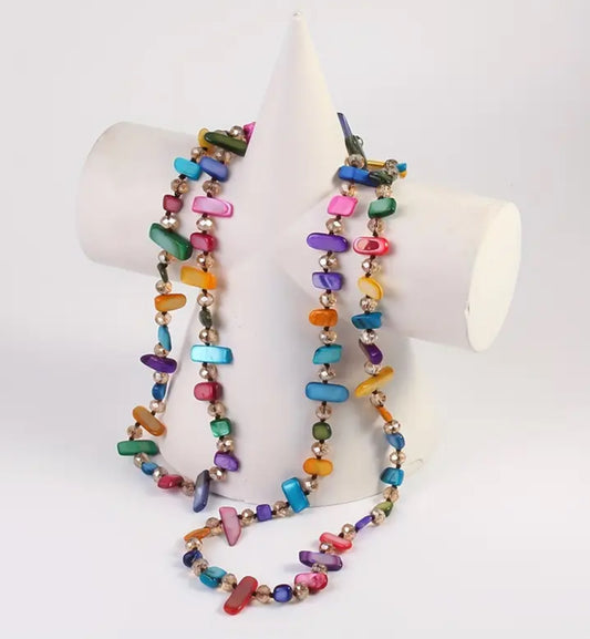 Colorful Shell Bead Necklace