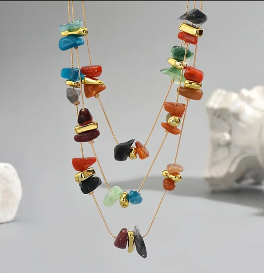 Multi-Layer Colorful Necklace