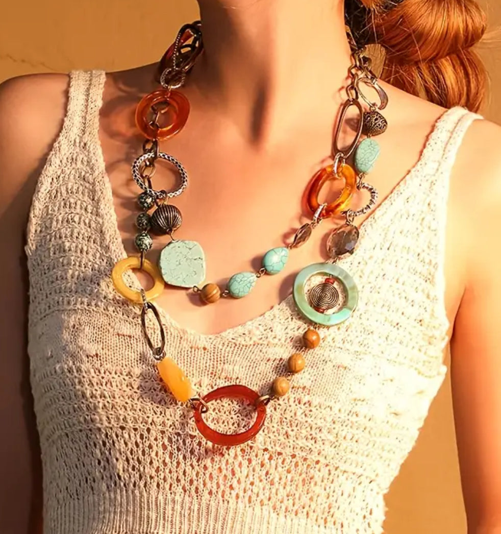 Boho Chic Vintage Necklace