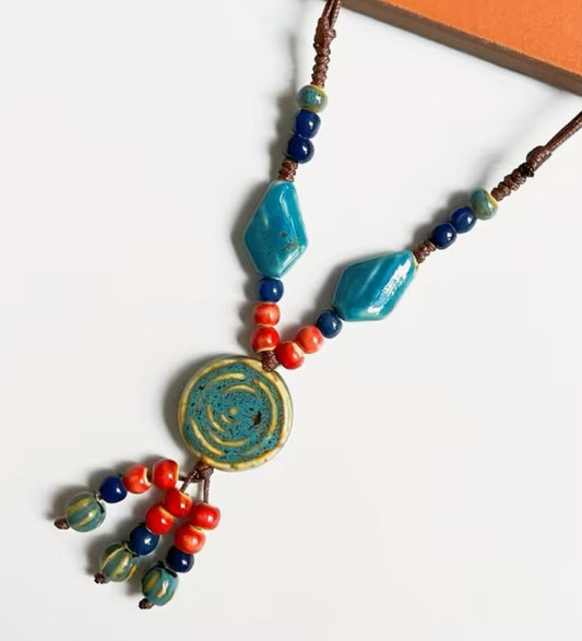 Ceramic Round Necklace