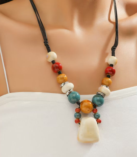 Ceramic Beaded Necklace