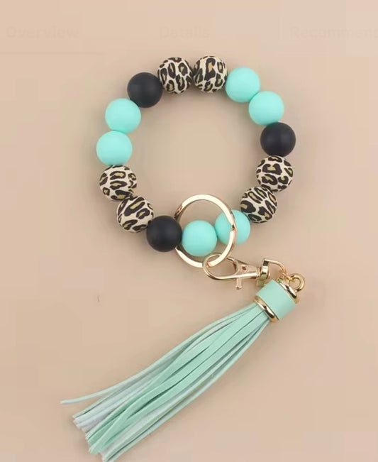 Leopard Silicone Keychain