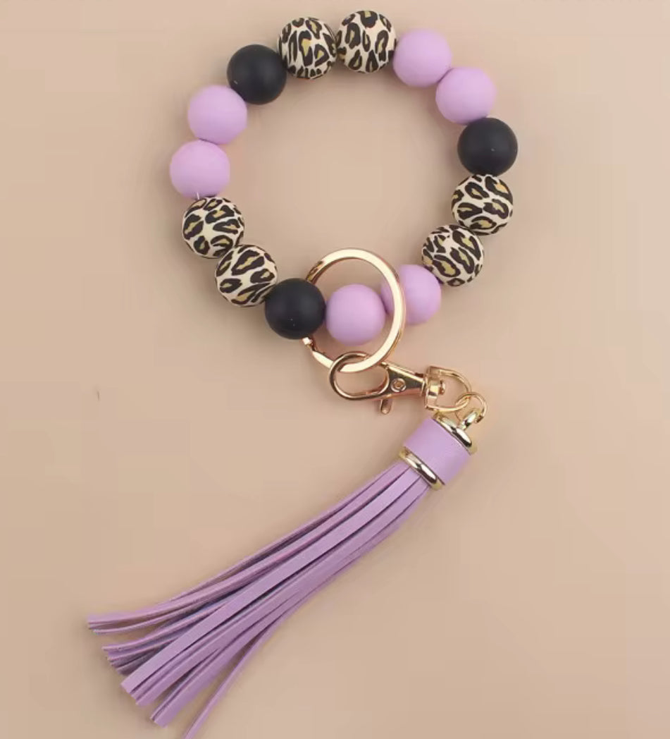 Leopard Silicone Keychain