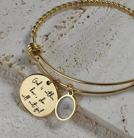 God is Within Her Bracelet