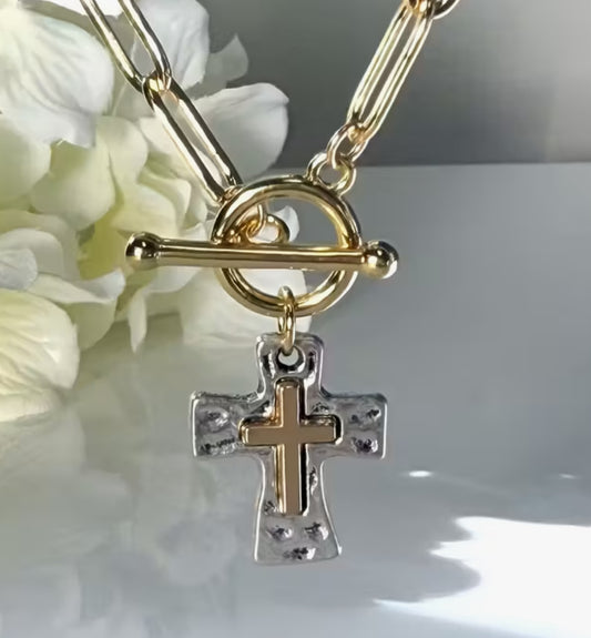 Vintage Style Cross Necklace