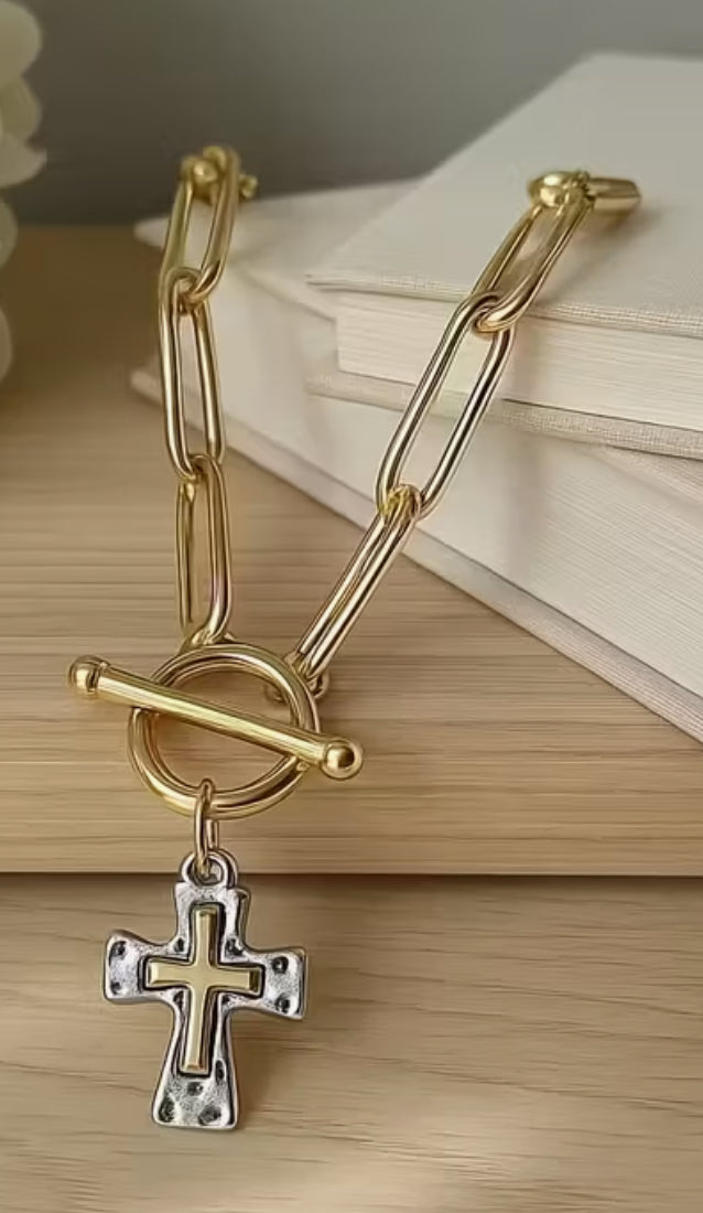 Vintage Style Cross Necklace