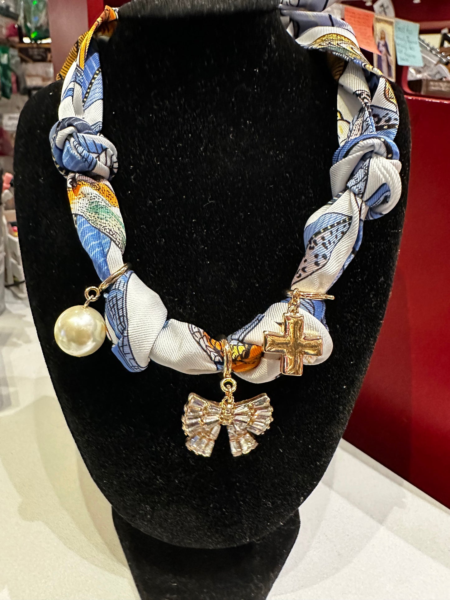 Bandana Necklace with Charms Chokers