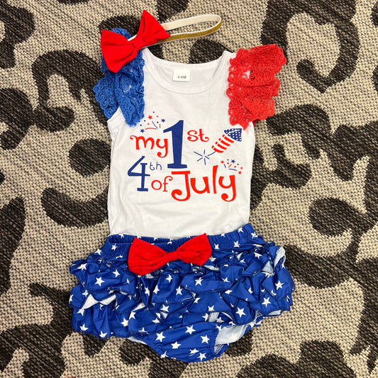 Infant Girls First 4th Outfit