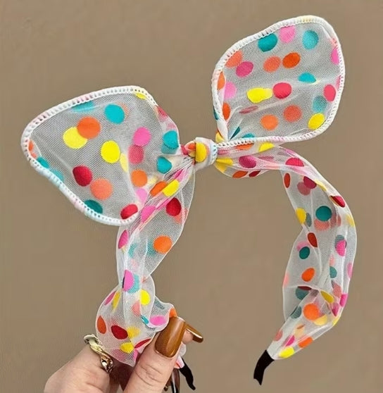 Girls Polka Dot Headband