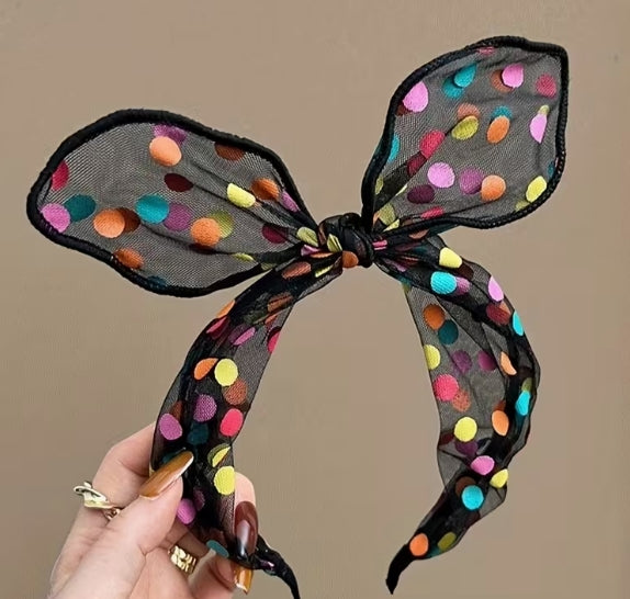 Girls Polka Dot Headband